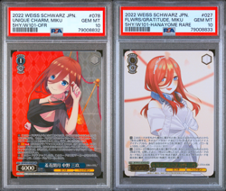 PSA 10 Weiss Schwarz Signature Miku Nakano Quintessential Quintuplets OFR HYR - Image 1
