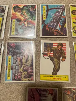 Lot of 12 Topps Battle Cards low grade - Image 5