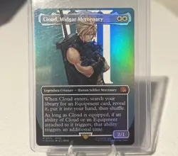 Cloud, Midgar Mercenary (Borderless) Final Fantasy Foil - Image 1