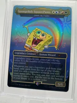 2025 MAGIC THE GATHERING SPONGEBOB SQUAREPANTS PSA 9 MINT SECRET LAIR DROP FOIL - Image 2