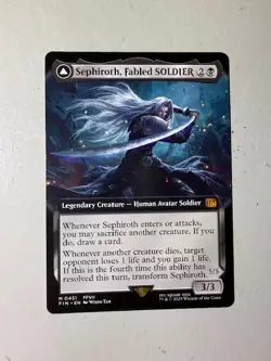MTG Final Fantasy English Sephiroth, Fabled Soldier Extended Art 0451 Non-Foil - Image 1