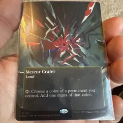 Meteor Crater (Borderless) (Galaxy Foil) Edge of Eternities: Stellar Sights Foil - Image 1