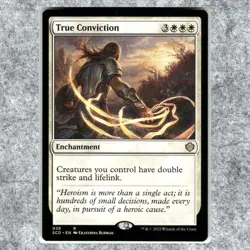 True Conviction 38 NM NF Rare MTG Starter Commander Decks 2022 Commander Legal - Image 1
