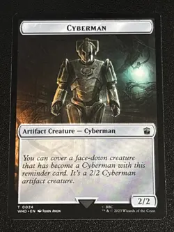 MTG Universes Beyond: Doctor Who Alien Angel/Cyberman Double-Sided Token 11/24 - Image 2