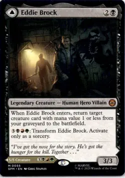 Eddie Brock SPM #55 Mythic Marvel's Spider-Man Magic: The Gathering Near Mint - Image 1