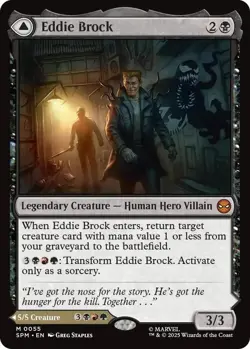 Eddie Brock SPM #55 Mythic Marvel's Spider-Man Magic: The Gathering Near Mint - Image 3