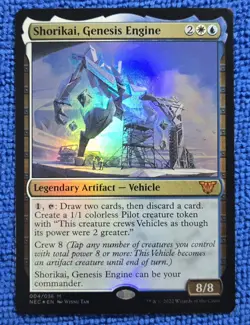 MTG 1x Shorikai, Genesis Engine (Foil) - [Commander: Neo Dynasty] - Image 1