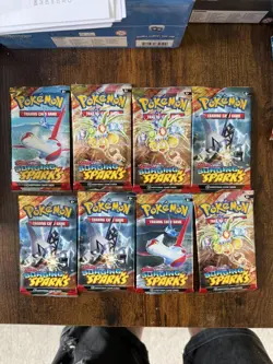 Pokemon Surging Sparks Booster Pack x 1| Pikachu Latios Hydriegon Exeggutor - Image 1