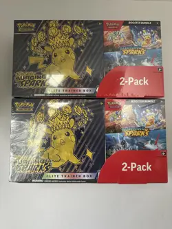 Pokemon Surging Sparks Elite Trainer Box + Booster Bundle, 2-pack ~ Costco Set - Image 3