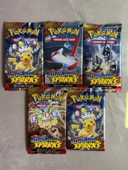 X5 Pokemon Surging Sparks Booster Pack - New & Sealed - Image 1
