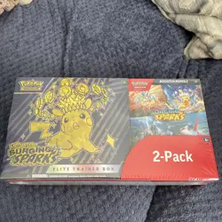 Pokemon Surging Sparks ETB with Booster Bundle Costco 2-Pack - Image 1