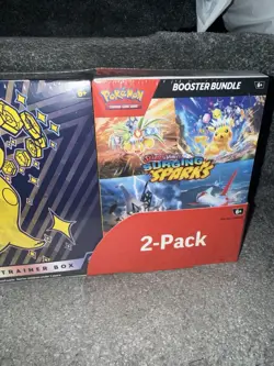 Pokemon TCG Surging Sparks Elite Trainer Box Booster Bundle Costco Two Pack - Image 2