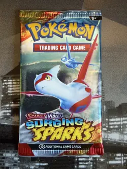 SURGING SPARKS - Pokemon TCG - Scarlet & Violet - Single Booster Pack (SEALED) - Image 3