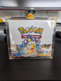Pokemon TCG Scarlet & Violet Surging Sparks Booster Box 36 Pack + Acrylic Case - Image 1