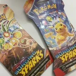Pokemon TCG Scarlet & Violet Surging Sparks Sleeved Booster Pack x2 - Image 1