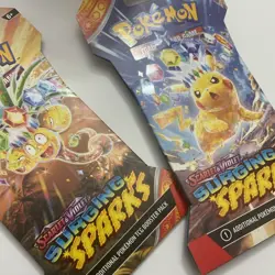 Pokemon TCG Scarlet & Violet Surging Sparks Sleeved Booster Pack x2 - Image 3