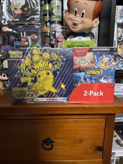 Pokemon TCG Surging Sparks ETB & Booster Bundle Costco 2-Pack - Image 1
