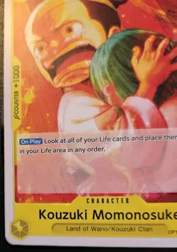 Kouzuki Momonosuke OP13-105 Common Carrying On His Will One Piece Card Game - Image 4