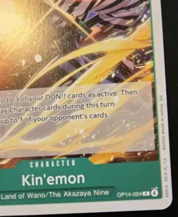 Kin'emon OP14-024 Common The Azure Sea's Seven One Piece Card Game - Image 5