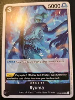 Ryuma OP14-089 Common The Azure Sea's Seven One Piece Card Game - Image 1