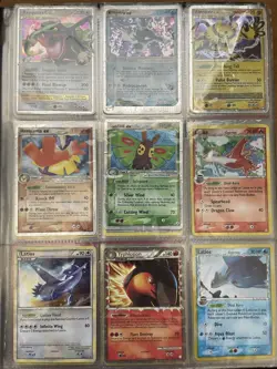 Vintage Pokemon Card Lot 36 Cards with Binder [Damaged] - Image 1