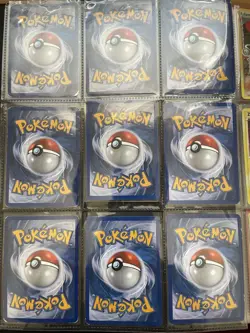 Vintage Pokemon Card Lot 36 Cards with Binder [Damaged] - Image 4