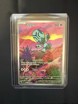 Pokemon TCG Elgyem Card Illustration Rare Sv: Black Bolt 120/086 NM Condition - Image 1