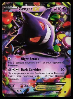 Gengar EX 34/119 Holo Rare Phantom Forces Pokemon Card - Image 1