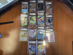 TCG Pokemon Graded Cards Lot of 14 CGC GRADED CARDS NM-M - Image 1