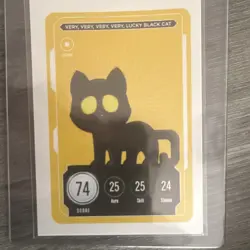 VeeFriends Very Very Very Very Lucky Black Cat Score Card #74 2022 - Image 1
