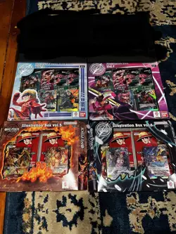 Bandai One Piece Card Game Illustration Box Vol.3-6 (4 Boxes) - Image 1