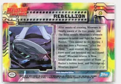 Rebellion #8 Topps The First Movie Trading Cards Pokemon Lightly Played - Image 2