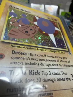 Pokemon Hitmontop Holo Rare 3/75 Neo Discovery Vintage WOTC TCG Card - Image 4