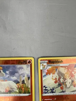 Rapidash & Ponyta Reverse Holo 22/195 - Silver Tempest Pokemon Card - NM/Mint🔥 - Image 3