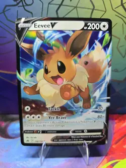 Pokemon Eevee V Ultra Rare Full Art Holo Crown Zenith 108/159 TCG Card - Image 1