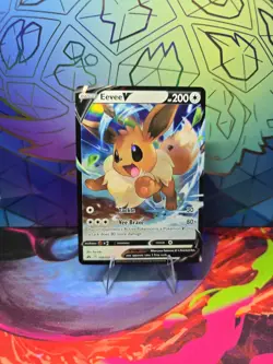 Pokemon Eevee V Ultra Rare Full Art Holo Crown Zenith 108/159 TCG Card - Image 2