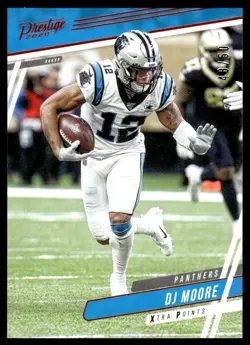 2020 Panini Prestige Xtra Points /50 Gold DJ Moore #130 - Image 1