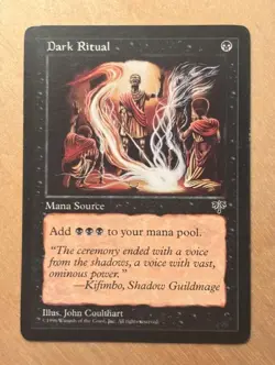 Magic the Gathering MTG Dark Ritual Mirage LP/MP - Image 1