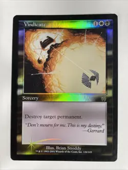 Vindicate Foil Apocalypse Near Mint NM MTG Magic The Gathering - Image 1