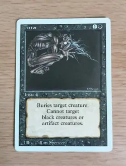 MTG Terror - Revised Edition - Magic the Gathering - NM - Image 1