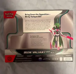 Pokemon TCG Iron Valiant ex Box 1 Box English Booster Promo Oversized 2024 - Image 2