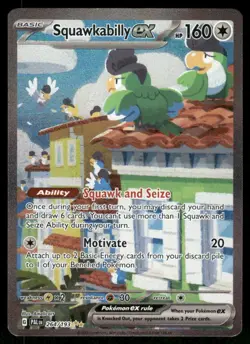 Pokemon Cards Squawkabilly ex 264/193 Paldea Evolved NM - Image 1