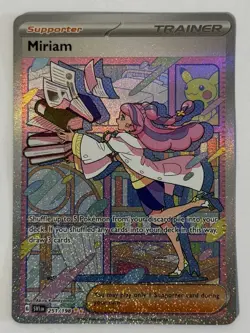 Pokemon TCG Miriam 251/198 Full Art Holo Ultra Rare English 2023 - Image 1