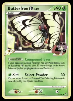 Butterfree FB 17/147 Rare Supreme Victors Pokemon MP - Image 1