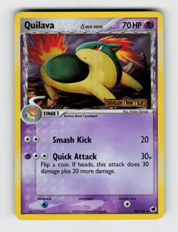 Quilava 36/101 Reverse Holo Uncommon Dragon Frontiers Pokemon 2006 LP - Image 1