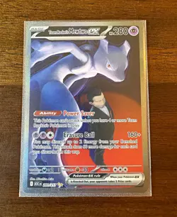 Pokemon Team Rocket's Mewtwo ex 231/182 SIR Holo English Near Mint!! - Image 1