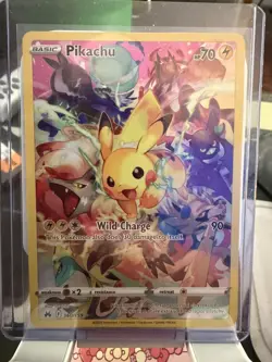 Pokemon TCG Pikachu 160/159 SWSH: Crown Zenith Secret Rare Holo - Image 1