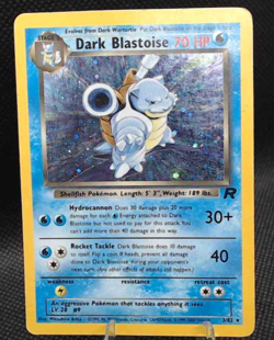 Pokemon Dark Blastoise 3/82 Team Rocket Holo Rare English Unlimited LP/MP - Image 1