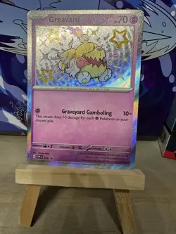 Greavard Pokemon SVP 070 Shiny Holo Black Star Promo NM - Image 1