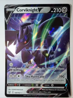 The Pokemon Company Corviknight V Holo Ultra Rare Battle Styles 109/163 EN - Image 1